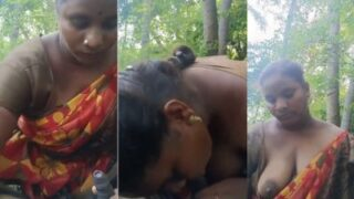 Desi Tamil Cewek Ngeseks Di Hutan, Bibir Merah Nempel Di Kontol India