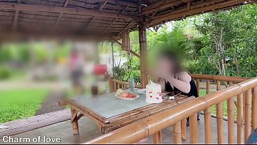 Ngaceng Di Luar Sama Bule Thailand, Crot Di Jalan
